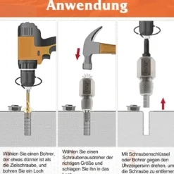 27-teiliges Schraubenausdreher Set mit Kasten Profi Linksausdreher Set Bolzenausdreher Set