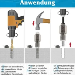 27-teiliges Schraubenausdreher Set mit Kasten Profi Linksausdreher Set Bolzenausdreher Set