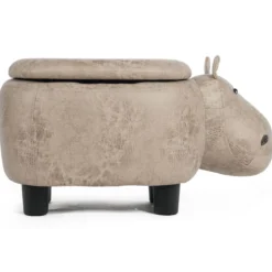 Tierhocker Kinderhocker Sitzhocker mit Stauraum Polsterhocker Sitzbank Aufbewahrungsbox