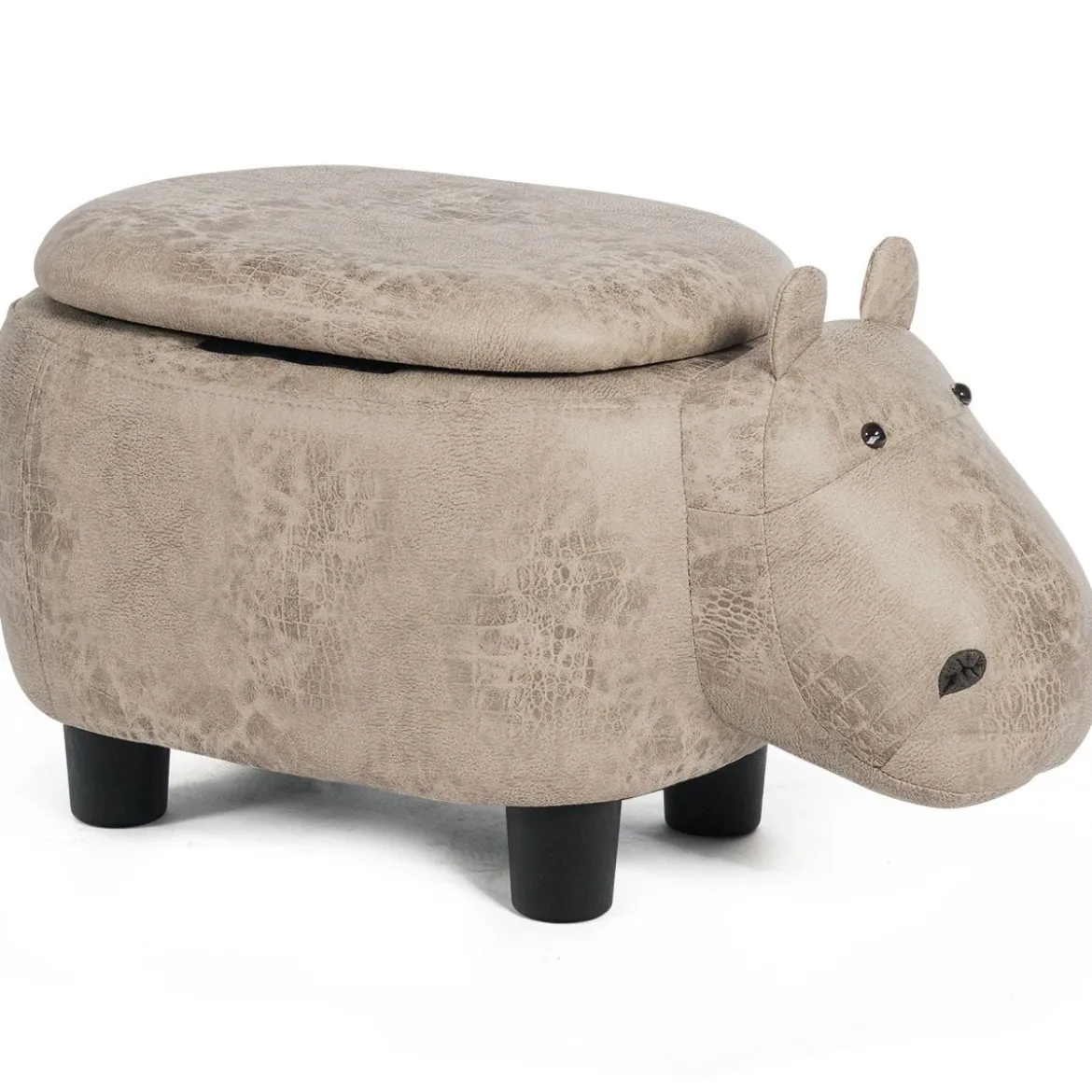 Tierhocker Kinderhocker Sitzhocker mit Stauraum Polsterhocker Sitzbank Aufbewahrungsbox