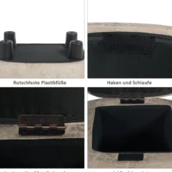 Tierhocker Kinderhocker Sitzhocker mit Stauraum Polsterhocker Sitzbank Aufbewahrungsbox