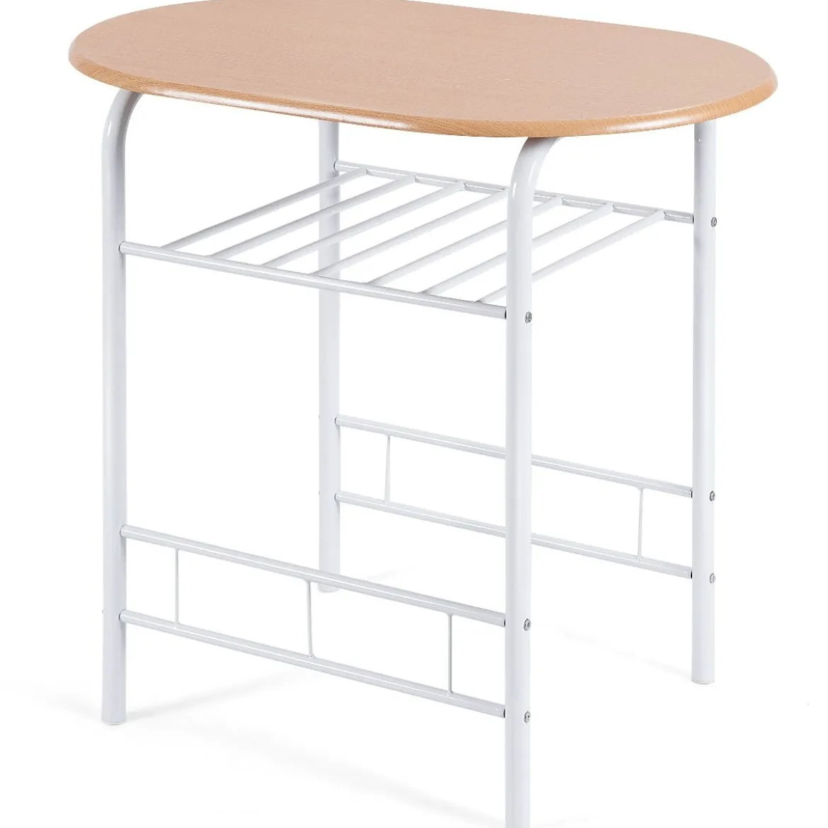 Tischgruppe 3 tlg Minimalismus Design Küche Essgruppe Esszimmergarnitur Natur