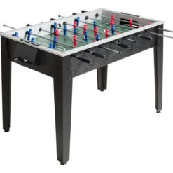 Tischkicker in Wettbewerbsgröße Kickertisch für Erwachsene und Kinder 122 x 61 x 79cm Schwarz