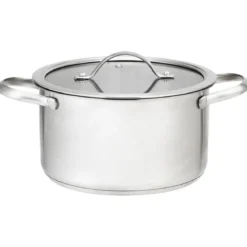 3 tlg Kochgeschirr Set Rostfrei Kochset Kochtöpfe mit Glasdeckel Edelstahl Silbrig