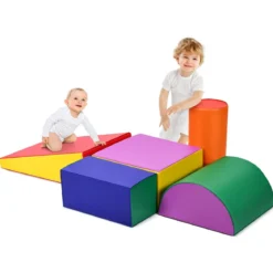 5 tlg. Schaumstoffbausteine Kleinkinder Riesenbausteine Softbausteine Schaumstoff Bunt