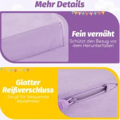 5 TLG. Schaumstoffbausteine Riesenbausteine mit Bällebad (ohne Bälle) Großbausteine zum Toben Rosa/Grau/Beige