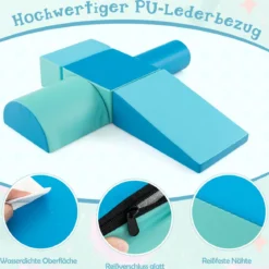 5 TLG. Schaumstoffbausteine Riesenbausteine zum Toben & Klettern Großbausteine Softbausteine