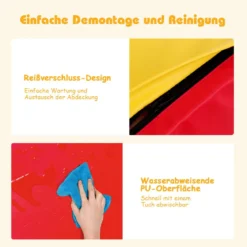 5 TLG. Schaumstoffbausteine Riesenbausteine zum Toben & Klettern Großbausteine Softbausteine