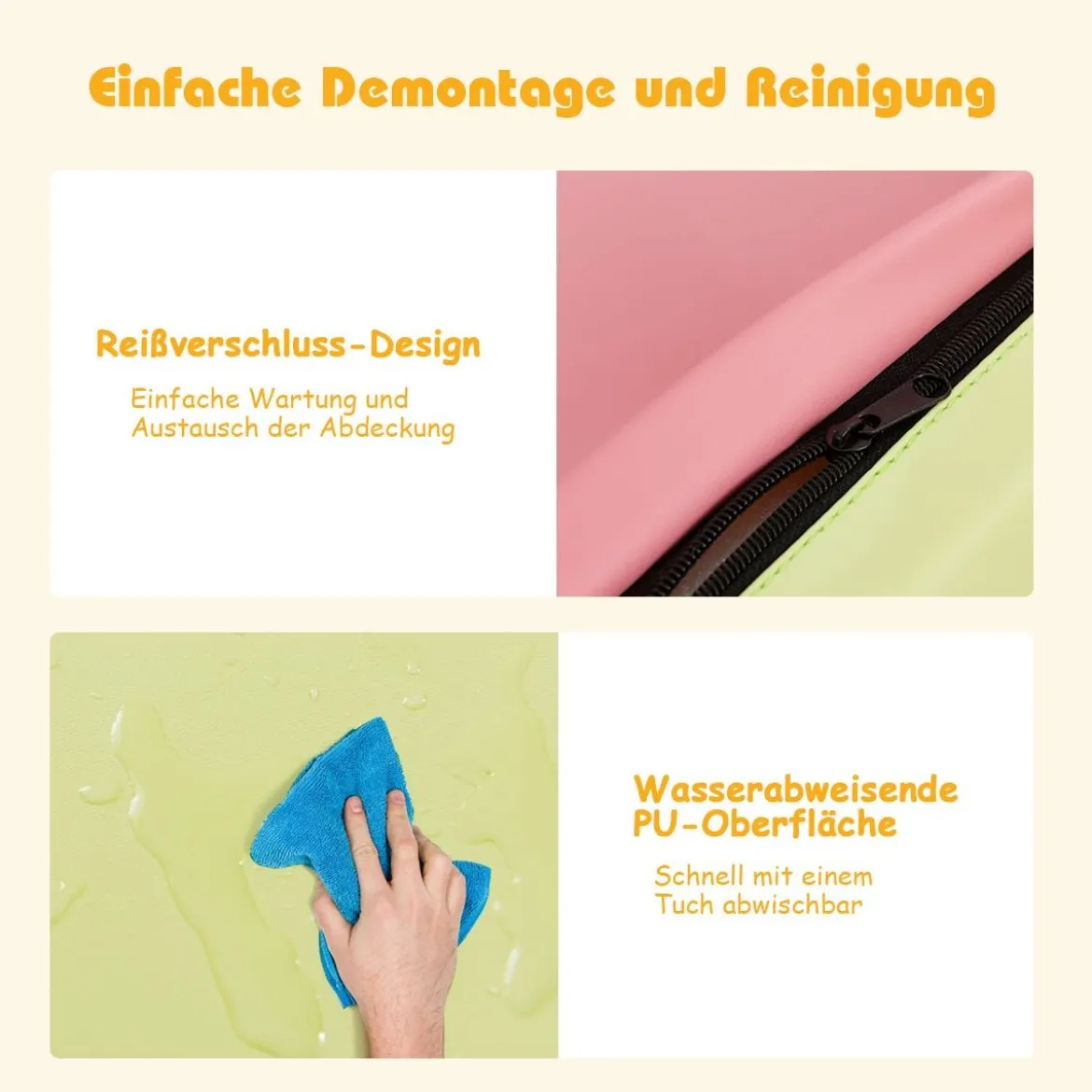 5 TLG. Schaumstoffbausteine Riesenbausteine zum Toben & Klettern Großbausteine Softbausteine