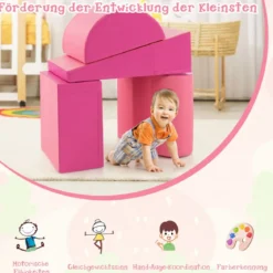5 TLG. Schaumstoffbausteine Riesenbausteine zum Toben & Klettern Großbausteine Softbausteine