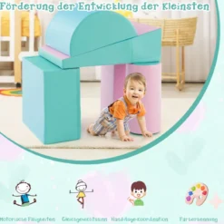 5 TLG. Schaumstoffbausteine Riesenbausteine zum Toben & Klettern Großbausteine Softbausteine