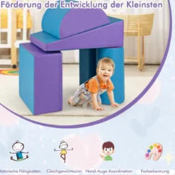 5 TLG. Schaumstoffbausteine Riesenbausteine zum Toben & Klettern Großbausteine Softbausteine