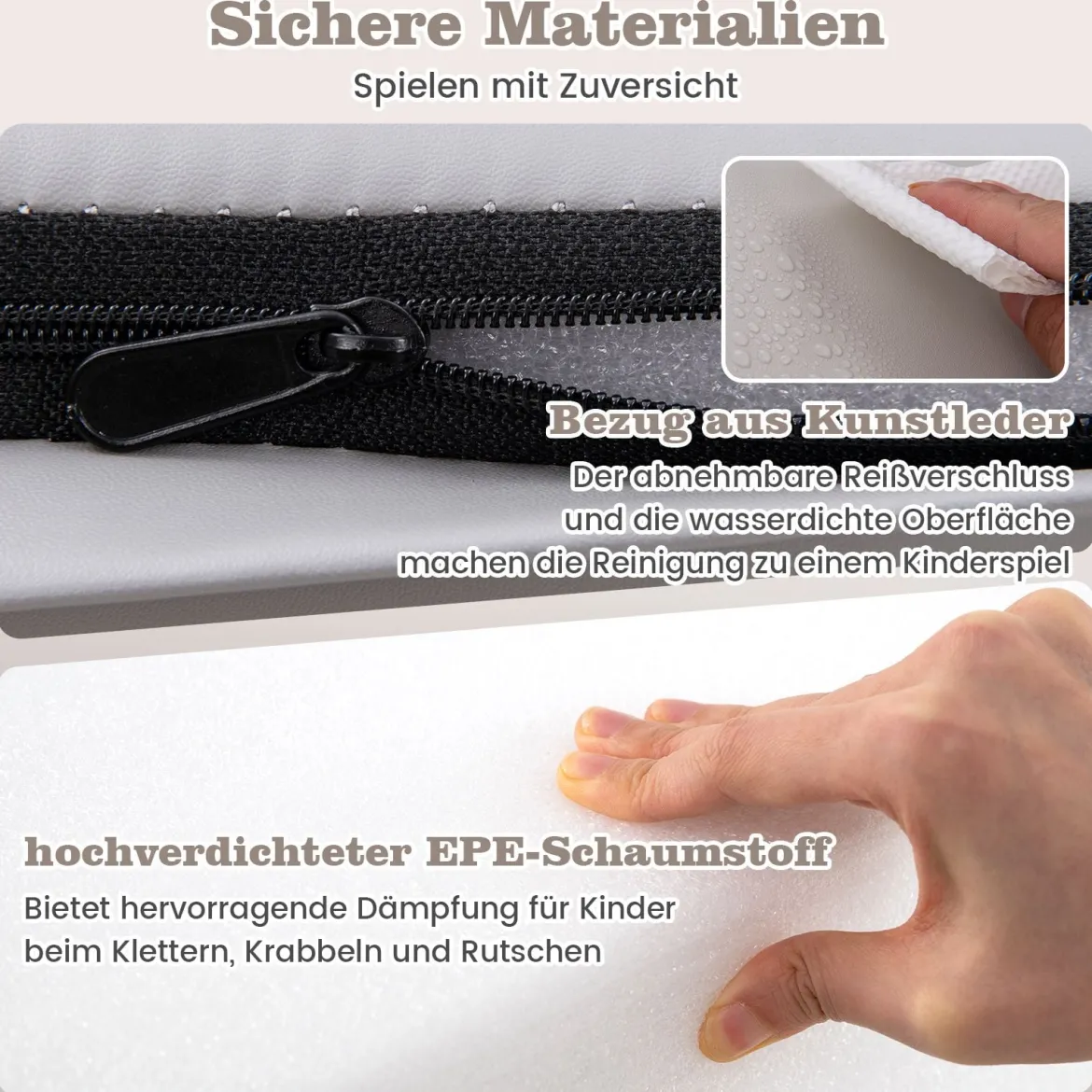 4 TLG. Schaumstoffbausteine zum Toben & Klettern Riesenbausteine Großbausteine