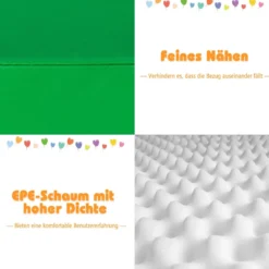 4 TLG. Schaumstoffbausteine zum Toben & Klettern Riesenbausteine Großbausteine