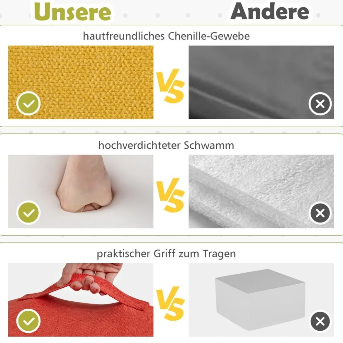 6-TLG. Softbausteine zum Klettern & Krabbeln Schaumstoffbausteine Riesenbausteine