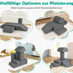 6-TLG. Softbausteine zum Klettern & Krabbeln Schaumstoffbausteine Riesenbausteine