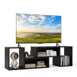 2 tlg. TV-Schrank Freie Kombination Fernsehtisch für Fernseher bis zu 60 Zoll Fernsehschrank