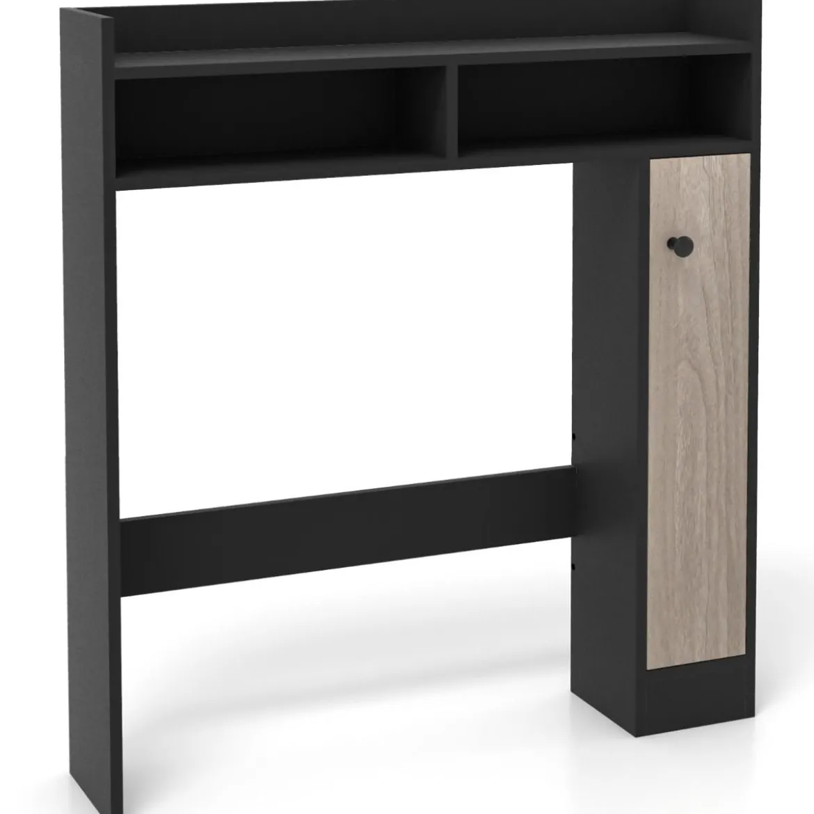 Toilettenschrank Bad Überbauschrank mit Verstellbaren Regalböden Toilettenständer
