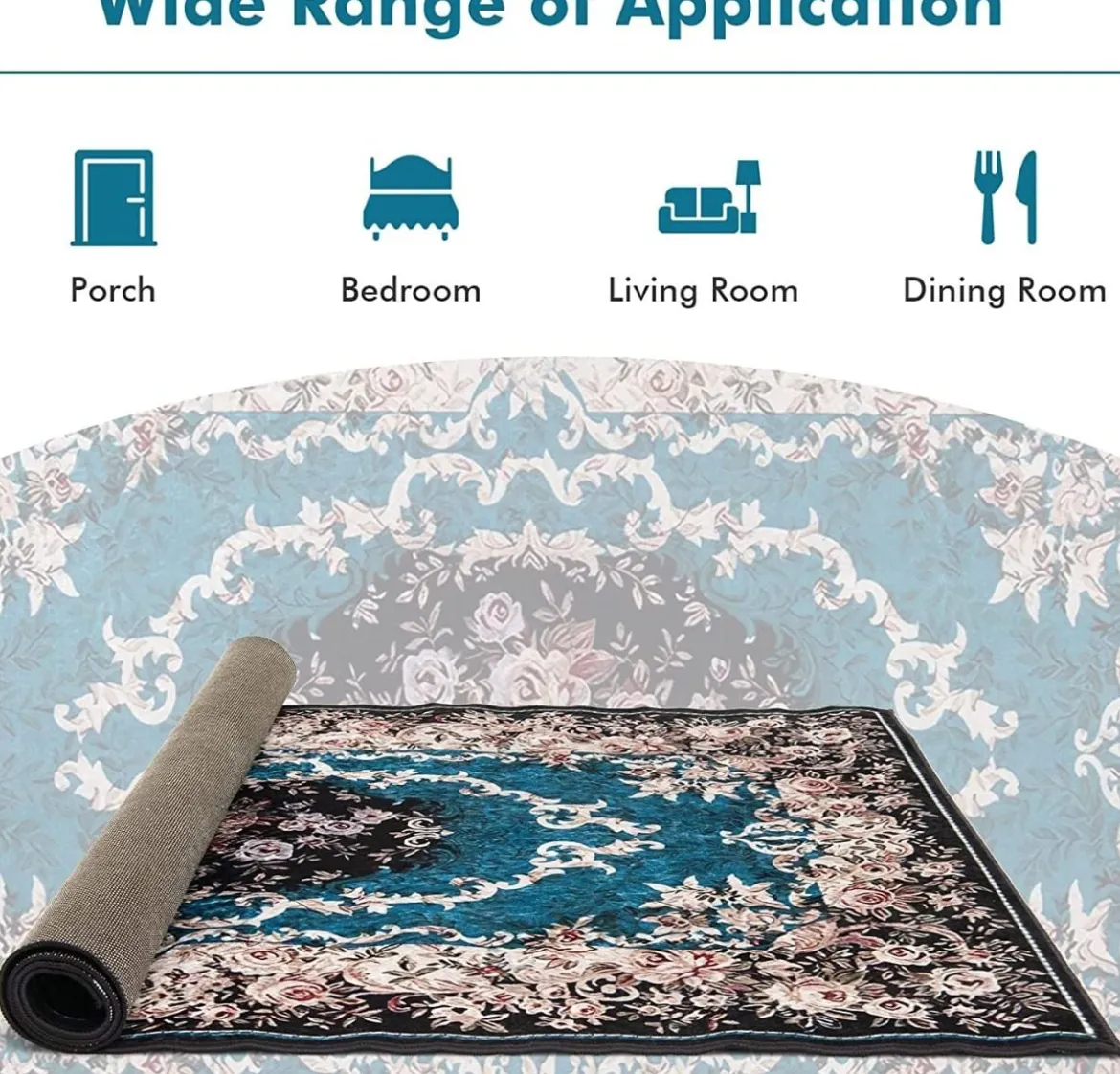 Traditioneller Teppich für Wohnzimmer Ästhetischer Teppich 230 x 160 cm