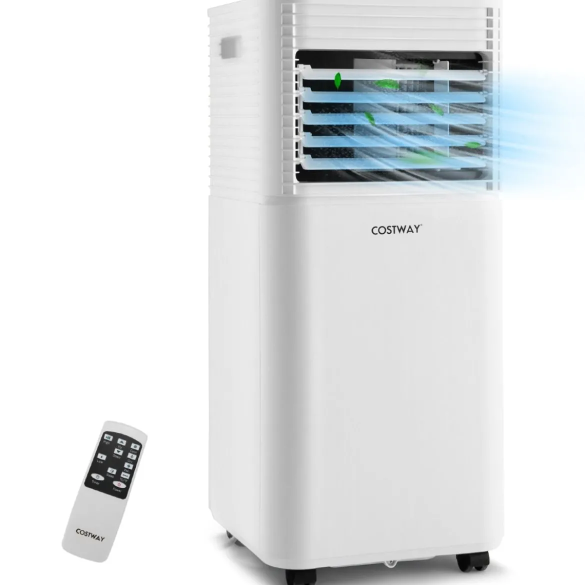Tragbare Klimaanlage 4 in 1 Luftkühler mit Weißer LED-Anzeige 7000 BTU