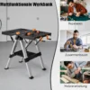 Tragbarer klappbarer Arbeitstisch Sägebock bis 454kg Werktisch bis 200kg für Werkstatt Garage Heim- und Handwerker
