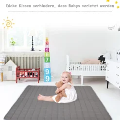 Tragbares Kinder SpielzeltIndianerzelt tragbar Stoffzelt Spielhaus für Kinder 120 x 120 x 160 cm Weiß + Grau