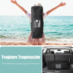 Tragbares Surfbrett Stand Up Surfbrett Aufblasbares Board 335 x 76 x 16 cm Blau