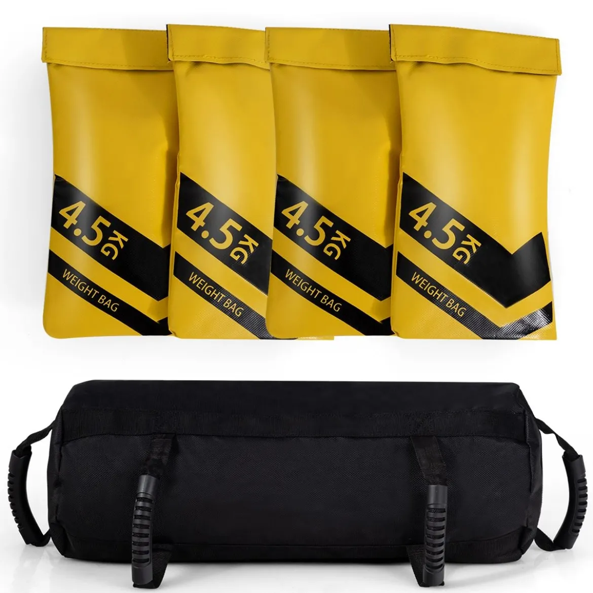 Trainings Sandbag Verstärkter Beanspruchbarer Trainings Gewichtssack mit Gewichtsbeutel 4,5 kg bis 18 kg
