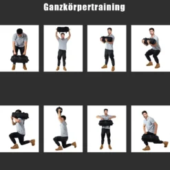 Trainings Sandbag Verstärkter Beanspruchbarer Trainings Gewichtssack mit Gewichtsbeutel 4,5 kg bis 18 kg
