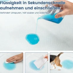 Trainingsunterlagen Hunde, Auslaufsicheres 6-lagiges Design, Welpenunterlagen Puppy-Pads (76 x 76 cm 150 Stück)