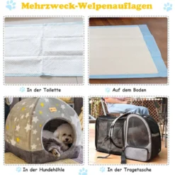 Trainingsunterlagen Hunde Auslaufsicheres 5-lagiges Design 100 Stück 60 x 90 cm
