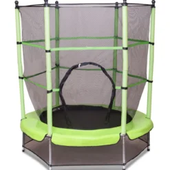 Trampolin Gartentrampolin Kindertrampolin Outdoor Trampolin mit Sicherheitsnetz Ø 140 cm