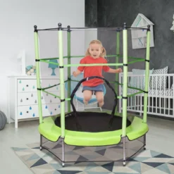 Trampolin Gartentrampolin Kindertrampolin Outdoor Trampolin mit Sicherheitsnetz Ø 140 cm