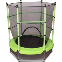 Trampolin Gartentrampolin Kindertrampolin Outdoor Trampolin mit Sicherheitsnetz Ø 140 cm
