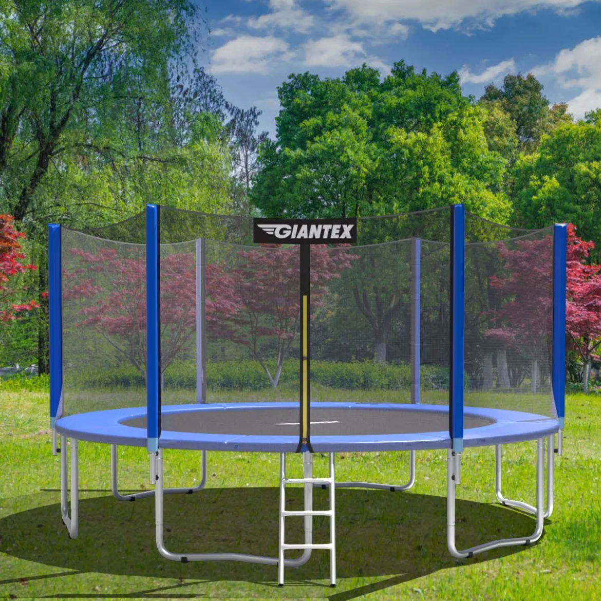 Trampolinmatratze 366cm x 366cm x 10cm Trampolin Übung Fitness Trampolin Polster Blau
