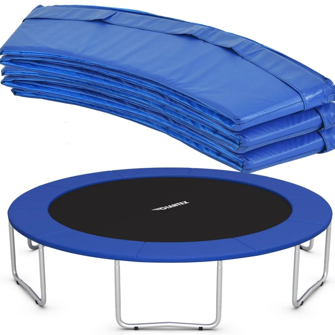 Trampolinmatratze 244cm x 244cm x 10cm Trampolin Übung Fitness Gymnastik Trampolin Polster Blau