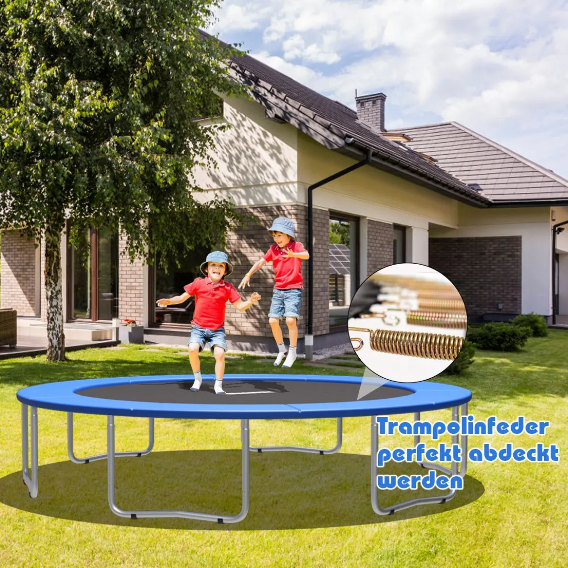 Trampolinmatratze 244cm x 244cm x 10cm Trampolin Übung Fitness Gymnastik Trampolin Polster Blau