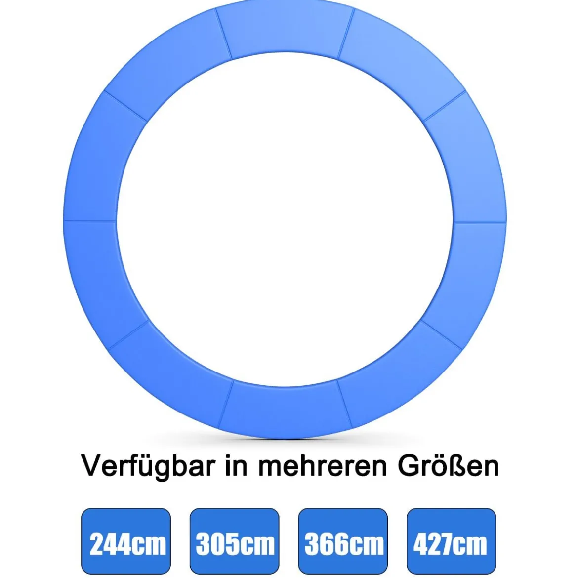 Trampolinmatratze 244cm x 244cm x 10cm Trampolin Übung Fitness Gymnastik Trampolin Polster Blau