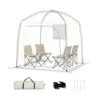 Transparentes Kuppelzelt 215 x 215 cm 2-4 Personen 540° Panorama Garten Transparent
