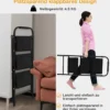 Trittleiter mit 3 Stufen klappbare Kletterhilfe mit Rutschfesten Stufen 64 x 39 x 90 cm Schwarz