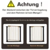 Türschutzgitter Baby 76-83 cm Sicherheitsgitter aus Metall Schwarz