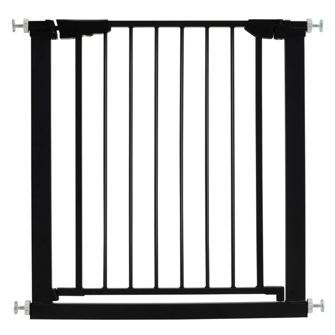 Türschutzgitter Baby 76-83 cm Sicherheitsgitter aus Metall Schwarz