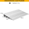 Türschwellenrampe 10,5 cm hohe Einstiegsrampe mit verstellbarem Aluminiumrahmen rutschfester Zugangsrampe