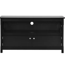 TV-Kommode TV Schrank Wohnzimmerschrank Sideboard Fernsehtisch Holz 112 x 40 x 61 cm Schwarz