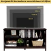 TV Schrank Fernsehschrank 3-stufige Rustikale Kommode mit Regalen 120 x 41 x 60 cm Braun