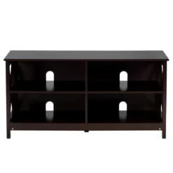 TV Schrank Fernsehschrank 3-stufige Rustikale Kommode mit Regalen 120 x 41 x 60 cm Braun