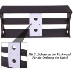TV-Schrank für Fernseher bis zu 47" Medien-Konsolentisch 115 x 40 x 45 cm