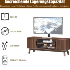 TV-Ständer Fernsehschrank Holz für TVs bis zu 50