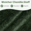 U-förmige Couch für 5-6 Sitzer Clound Ecksofa mit Bezug aus Cordstoff Modernes Schlafsofa Grün