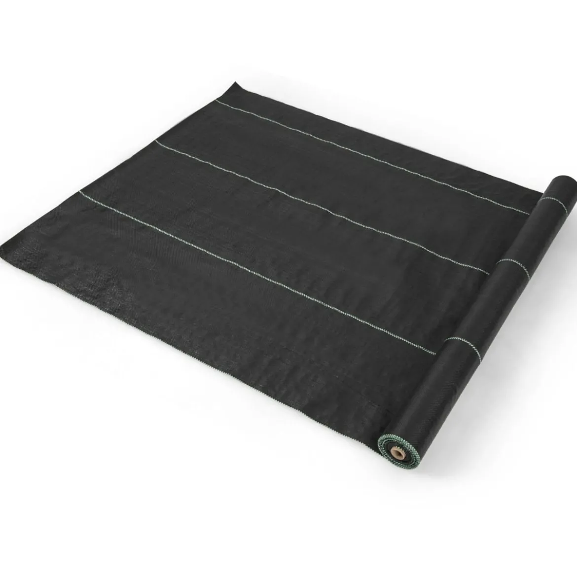 Unkrautvlies 50m² Gartenvlies gegen Unkraut Unkrautfolie PP Schwarz 25 x 2m-60 g/m²